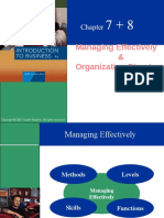 Managing Effectively & Organizational Structure