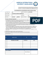 Assignment Cover Sheet: American International University-Bangladesh