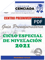 GUIA UNIVERSITARIA_CICLO ESPECIAL 2021 DEL CPU-UNASAM