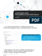 Auditoría Del Desarrollo de Sistemas