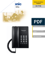 Brochure Telefono Panasonic KX-T7700