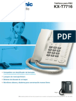 Brochure Telefono Panasonic KX-T7716