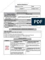 Sesión de Aprendizaje Sexto Grado 03