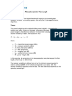 Attenuation-Limited Fiber Length