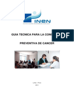 Guia Tecnica Para La Consejeria Del Cancer Prevencion