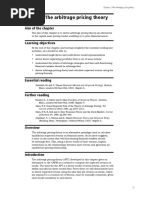 Chapter 3: The Arbitrage Pricing Theory