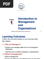 Introduction To Management and Organizations