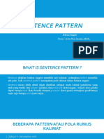 Pertemuan 4 Sentence Pattern