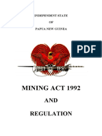 Mining - Act 1992