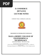 Ecommerce Digital Notes (IV-II Sem)