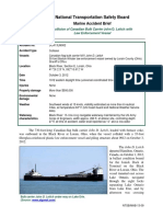 National Transportation Safety Board: Marine Accident Brief