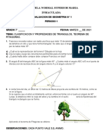 Evaluacion #1 Geometria