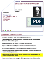 Objectives:: Linear Discriminant Analysis