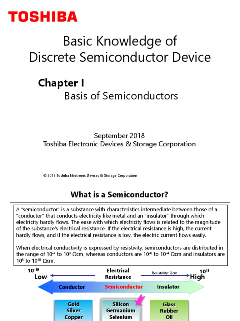 Basic Knowledge of Discrete Semiconductor Device PDF Semiconductors
