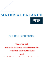 Material Balance