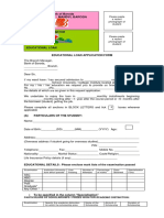 Education Loan Form