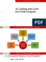 Marginal Costing and Cost Volume Profit Analysis