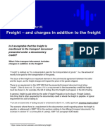 TF Newsletter 6 Freight and Charges in Addition To The Freight