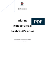 Informe Lectoescritura Listo Palabras + Palabras