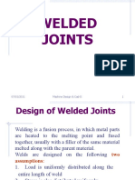 Welded Joints: 07/02/2021 Machine Design & Cad-II 1
