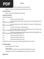 Sample Pre-Trial Notes