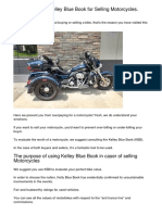 Why Using Kelley Blue Book For Selling Motorcyclesuafva