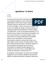 Pensar y Agradecer | La Diaria