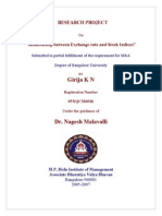 Relationship Between Exchange Rate and Stock Indices