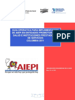 Guia Operativa para Implementacion de Aiepi en Entidades Promotoras de Salud e Instituciones Prestadoras de Servicios Colombia 2011