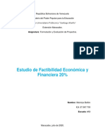 Estudio de Factibilidad economica y financiera - MARIOLYS BELLON