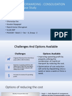 Dhl-Global Forwarding: Consolidation PROGRAM - Case Study