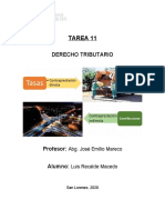 Derecho tributario: Tasas, contribuciones y canon minero