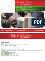 Encuesta Provincia de Córdoba - 28 A 01 de Julio de 2021 - 1311 Casos - 2,7% Margen de Error