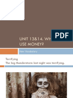 Unit 13&14. Why Do We Use Money?: New Vocabulary