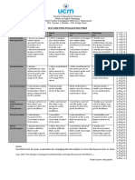 Self and Peer Evaluation Form