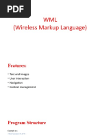 WML (Wireless Markup Language)