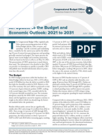 CBO Budget Outlook 2021-2031