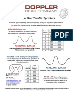 Doppler Gear Techbit: Sprockets: Asme/Ansi B29.1M