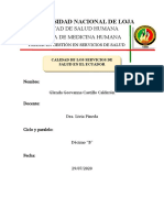 2 Calidad de Los Servicios de Salud en El Ecuador