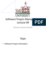 Software Project Management: Muneer Ahmed Shaikh