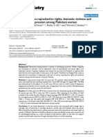 Association of various reproductive rights, domestic violence and marital rape with depression among Pakistani women (Best)