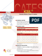 Potassium Silicates in Lumps or in Solution: Chemical Nature