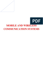 Mobile and Wireless Communication Syste