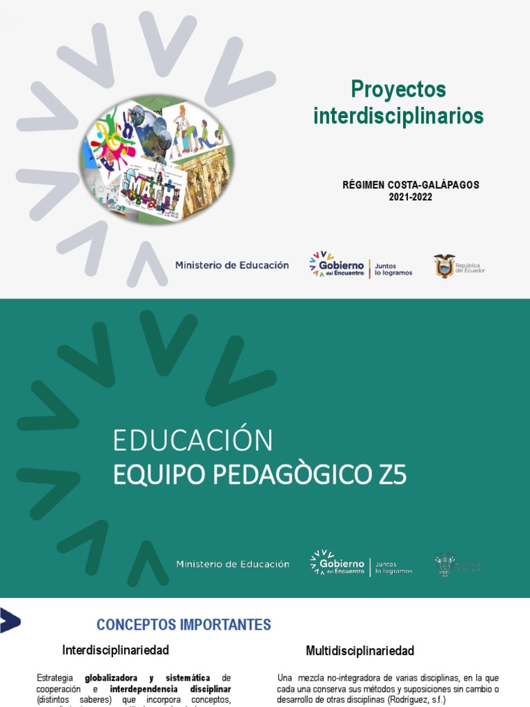 Proyectos Interdisciplinarios | PDF | Interdisciplinariedad | Evaluación