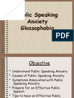 Public Speaking Anxiety Glossophobia