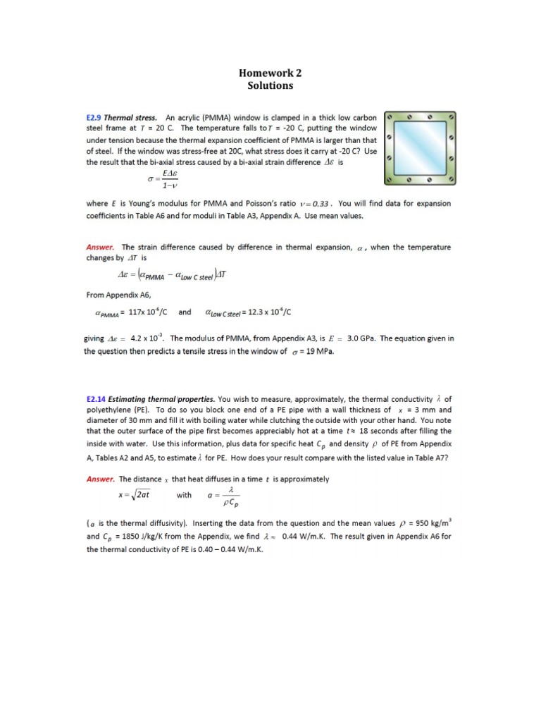 Homework 2 Solutions | PDF