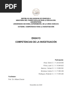 Ensayo Competencias de la Investigacion