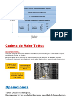 Cadena de valor Tottus: Logística, operaciones, marketing, servicio y proveedores