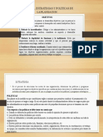 2.2 Objetivos, Estrategias y Politicas de La Planeacion