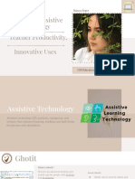 Teacher Productivity Assistive Technology Innovative Uses Slide Show